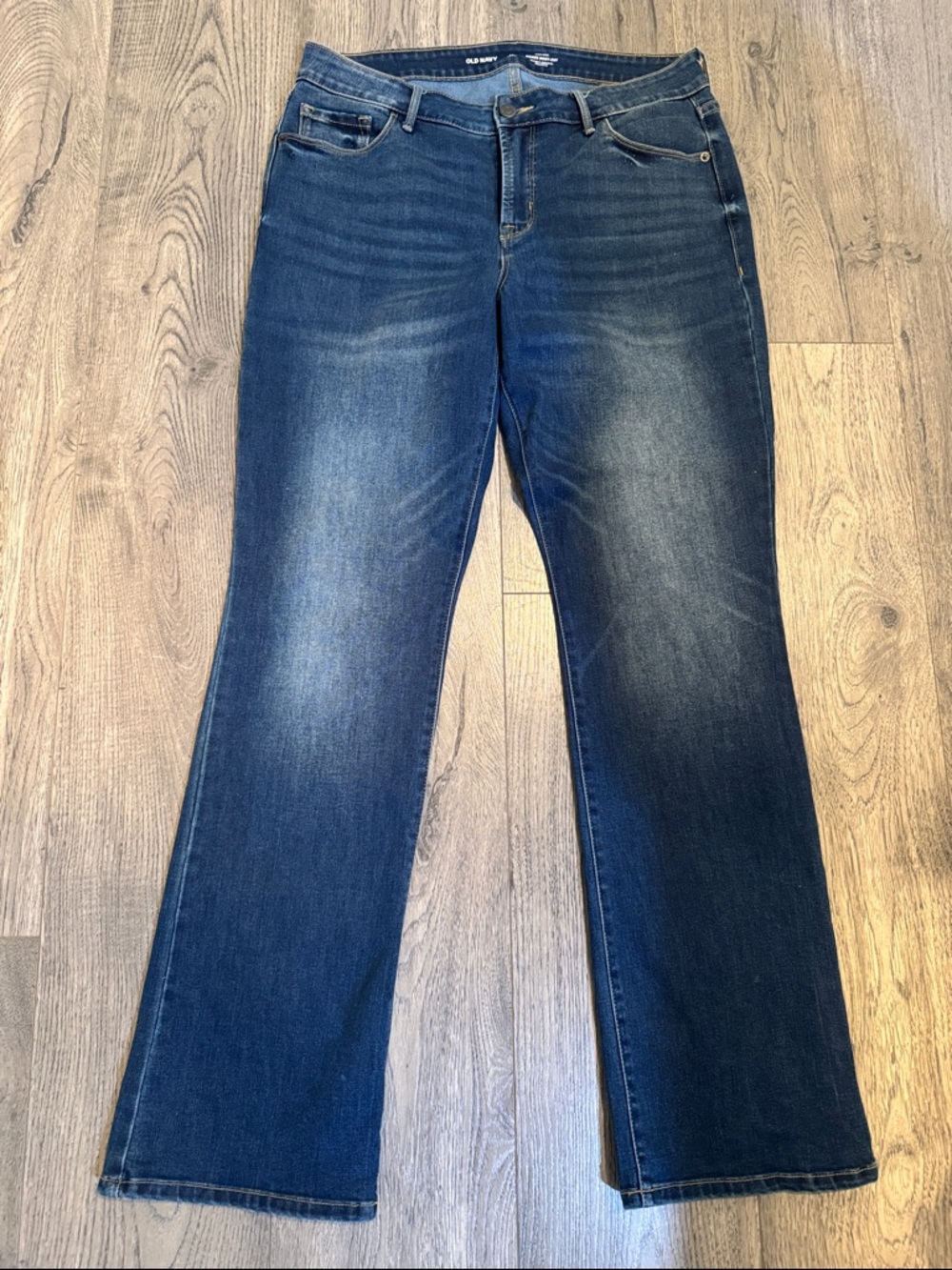 Old Navy Women's Dark Blue Boot-Cut Jeans
